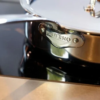Paderno Series 12200 5-Ply Stainless Steel Saute Pan w/ Handle - 3 1/8 qts - D: 9 1/2" H: 3"
