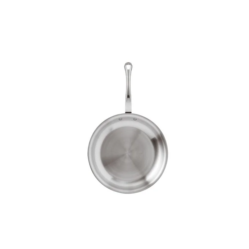 Paderno Series 12200 5-Ply Stainless Steel Frypan w/ Handle - 1 3/4 qts - D: 10 1/4" H: 1 3/4"