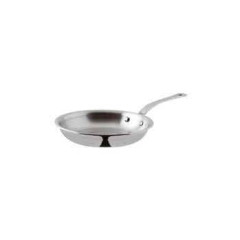 Paderno Series 12200 5-Ply Stainless Steel Frypan w/ Handle - 2 1/2 qts - D: 11 3/4" H: 2"