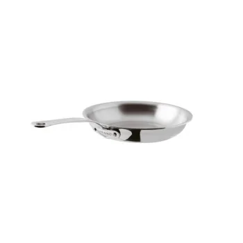 Paderno Series 12200 5-Ply Stainless Steel Frypan w/ Handle - 4 qts - D: 14 1/8" H: 2 1/8"