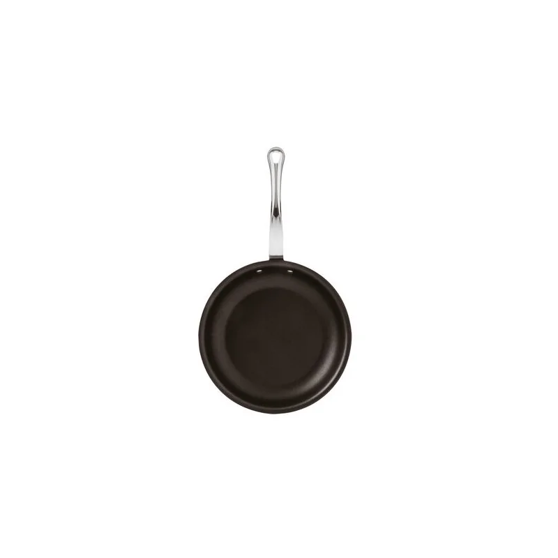 Paderno Series 12200 5-Ply Stainless Steel Frypan Non Stick Coated - 4 qts - D: 7 7/8" H: 1 5/8"
