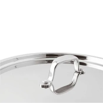 Paderno Series 12200 5-Ply Stainless Steel Lid - D: 7 1/8"
