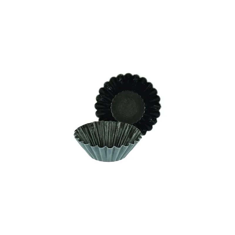 Non-Stick Exopan Petit Four Small Brioche Mold - 35 mm - Pack of 25 Non-Stick Exopan Petit Four Small Brioche Mold - 35 mm - Pack of 25