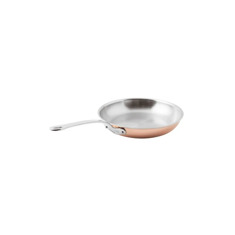 Paderno Series 15600 3-Ply Copper Fry Pan w/ Loop Handle - 1 1/4 qts - D: 7 7/8" H: 1 5/8"