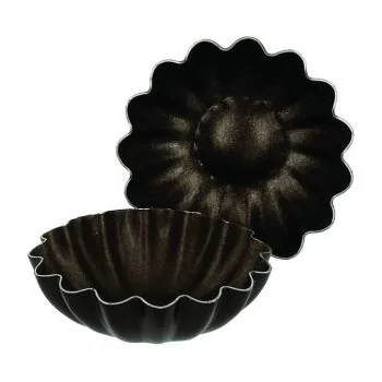 Non-Stick Exopan Petit Four Large Marguerite Brioche Mold - 45 mm - Pack of 25