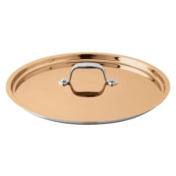 Paderno Series 15600 3-Ply Copper Cover/Lid - D: 9 1/2"