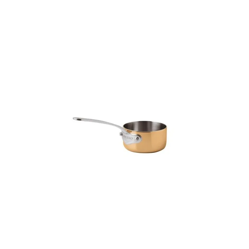 Paderno 3-Ply Series 15600 Copper Mini Saucepot 1 Handle - 17 oz - D: 3 7/8" H: 2 1/2"