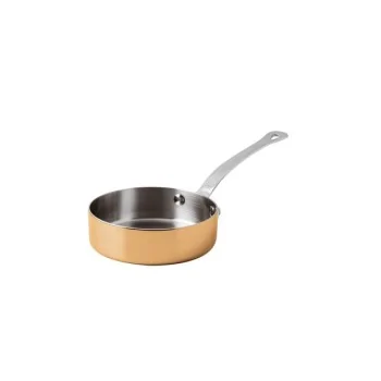 Paderno 3-Ply Series 15600 Copper Mini Frypan - 11 3/4 oz - D: 4 3/4" H: 1 1/8"