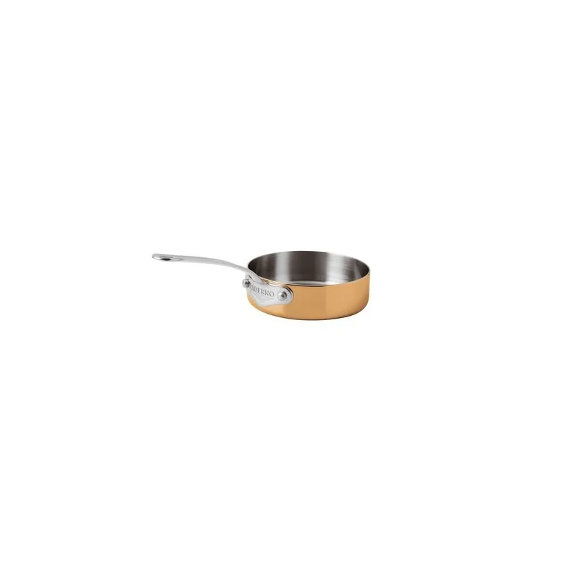 Paderno 3-Ply Series 15600 Copper Mini Frypan - 11 3/4 oz - D: 4 3/4" H: 1 1/8"