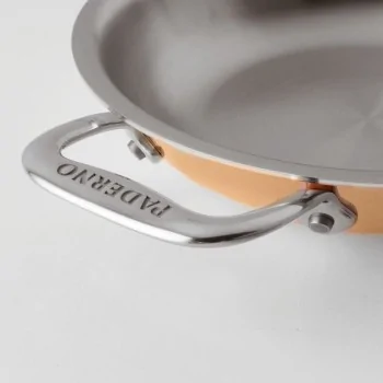 Paderno 3-Ply Series 15600 Copper Mini Gratin - 17 oz - D: 6 1/4" H: 1 3/8"