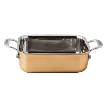 Paderno 3-Ply Series 15600 Copper Mini Rectangular Baker - 3 7/8" x 4 3/4" x 1 5/8"