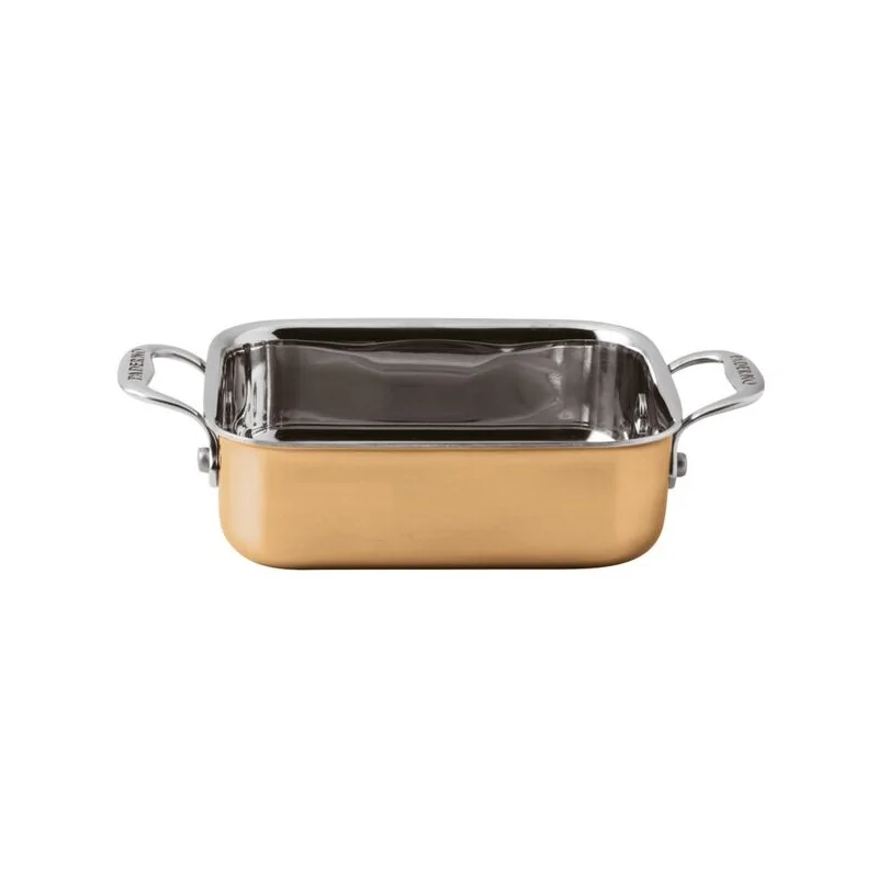 Paderno 3-Ply Series 15600 Copper Mini Rectangular Baker - 3 7/8" x 4 3/4" x 1 5/8"