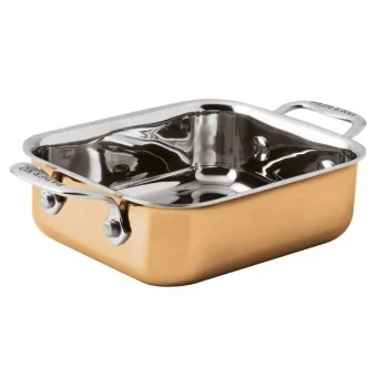 Paderno 3-Ply Series 15600 Copper Mini Rectangular Baker - 3 7/8" x 4 3/4" x 1 5/8"