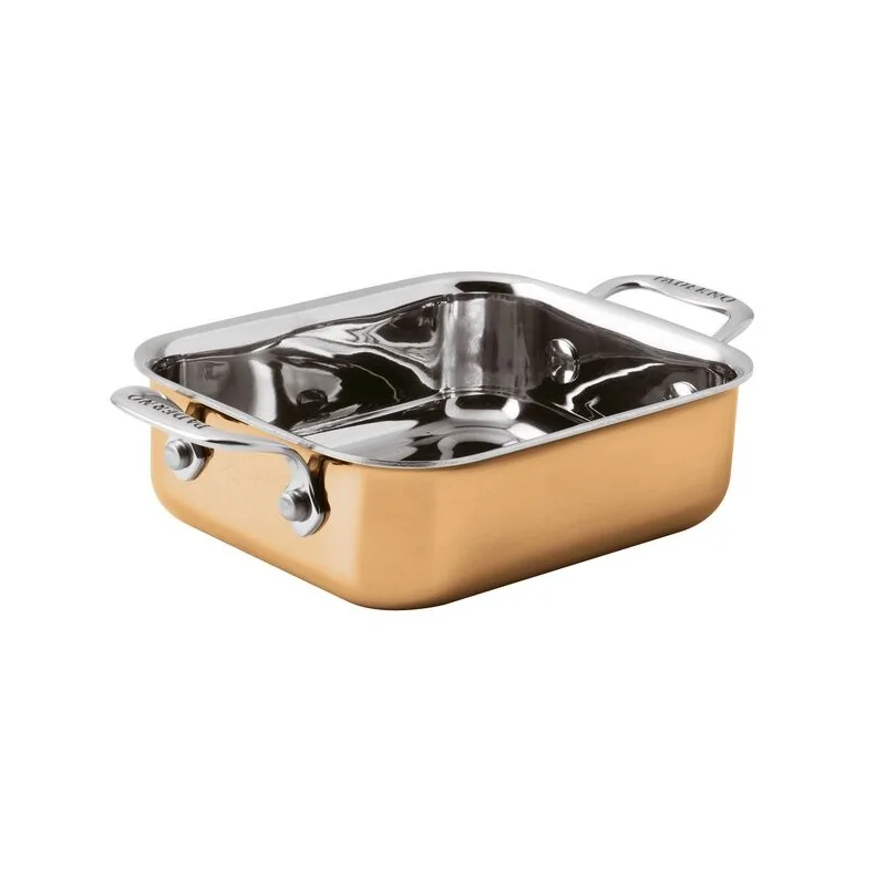 Paderno 3-Ply Series 15600 Copper Mini Rectangular Baker - 3 7/8" x 4 3/4" x 1 5/8"
