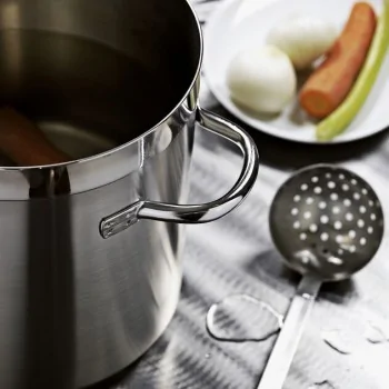Paderno Grand Gourmet Stainless Steel Stock Pot - 3 3/8 qts - D: 6 1/4" H: 6 1/4"