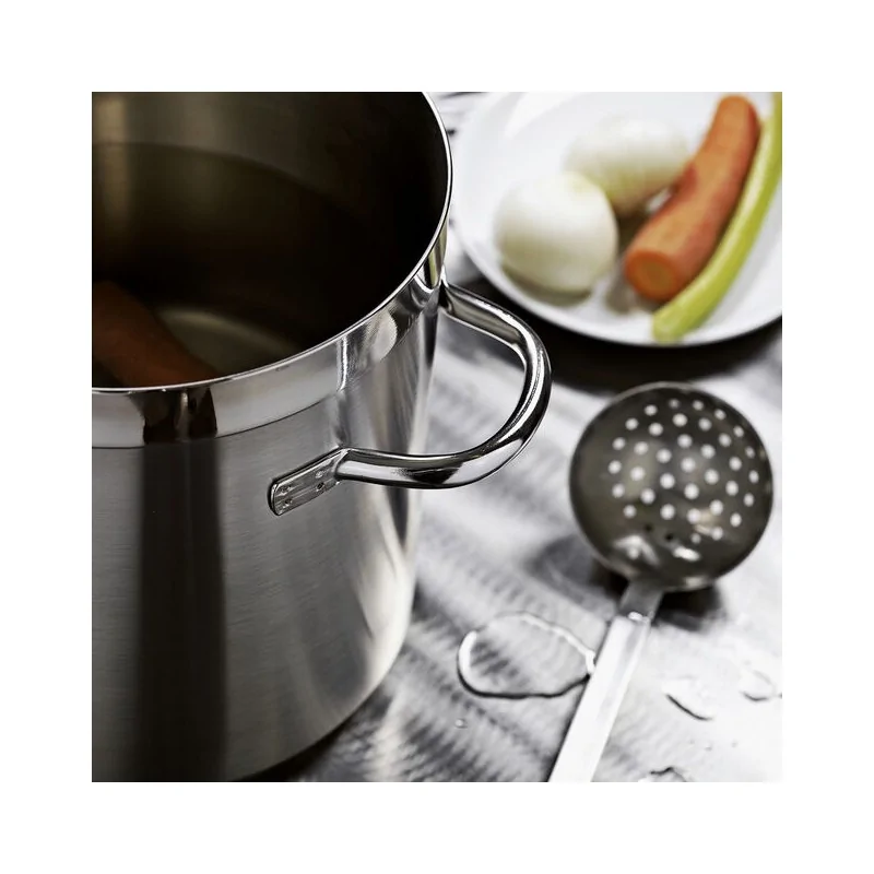 Paderno Grand Gourmet Stainless Steel Stock Pot - 3 3/8 qts - D: 6 1/4" H: 6 1/4"