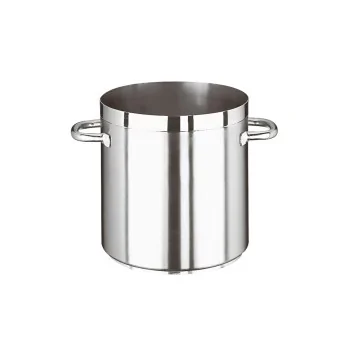 Paderno Grand Gourmet Stainless Steel Stock Pot - 10 1/2 qts - D: 9 1/2" H: 9 1/2"