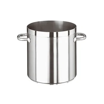 Paderno Grand Gourmet Stainless Steel Stock Pot - 25 3/8 qts - D: 12 1/2" H: 12 1/2"
