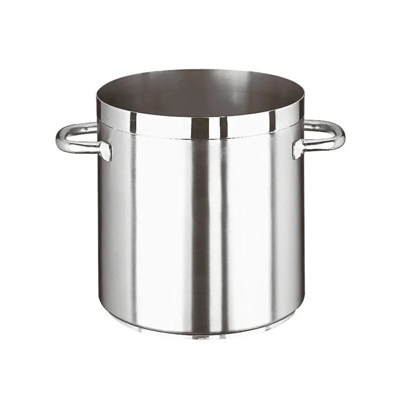 Paderno Grand Gourmet Stainless Steel Stock Pot - 38 qts - D: 14 1/8" H: 14 1/8"