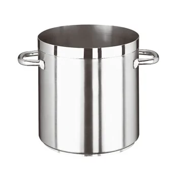 Paderno Grand Gourmet Stainless Steel Stock Pot - 53 qts - D: 15 3/4" H: 15 3/4"
