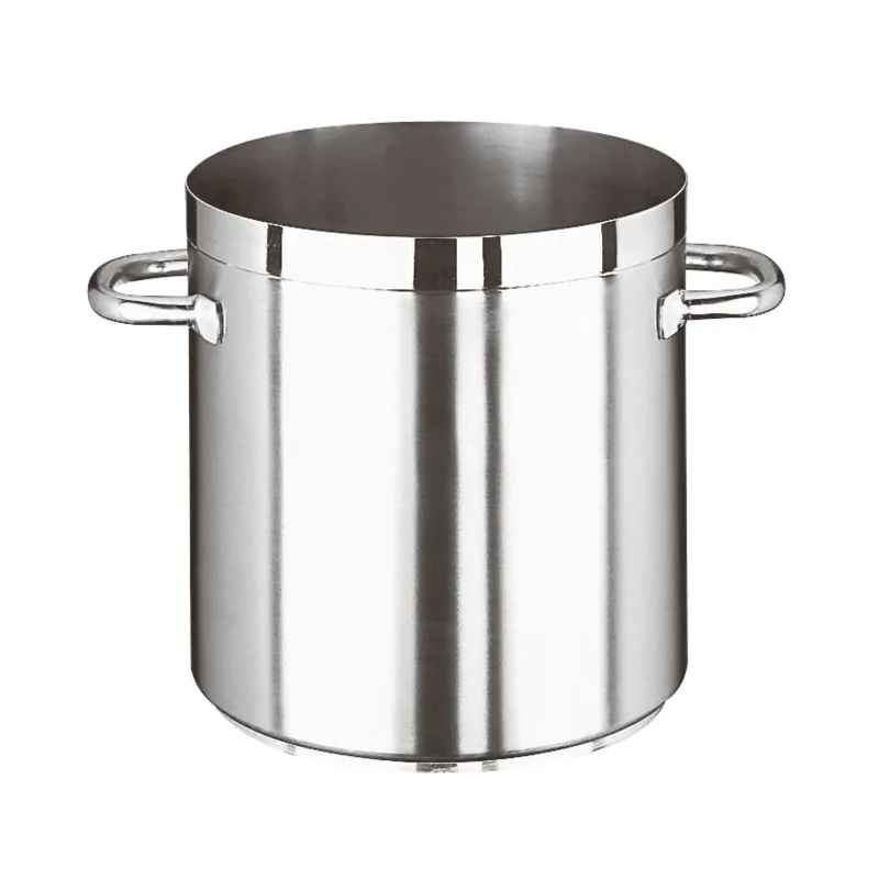 Paderno Grand Gourmet Stainless Steel Stock Pot - 53 qts - D: 15 3/4" H: 15 3/4"