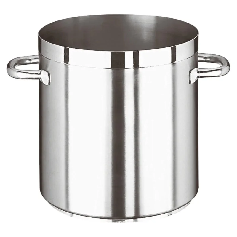 Paderno Grand Gourmet Stainless Steel Stock Pot - 74 qts - D: 17 3/4" H: 17 3/4"