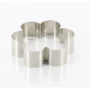 Stainless Steel Flower Shaped Pastry Cutter - 120 mm diameter x 35 mm height