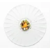 Handcrafted Fine Porcelain Flat Plate Raggio 30 cm Internal Diam. 18 cm - Set of 4