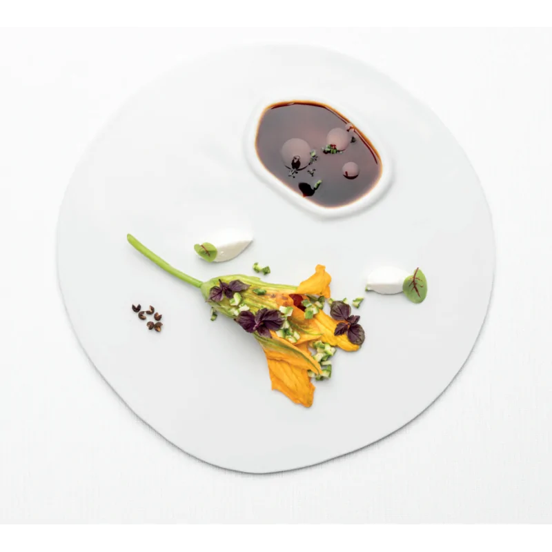 Handcrafted Fine Porcelain Flat Plate Duos 27 cm - Set of 6 Handcrafted Fine Porcelain Flat Plate Duos 27 cm - Set of 6