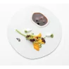 Handcrafted Fine Porcelain Flat Plate Duos 27 cm - Set of 6