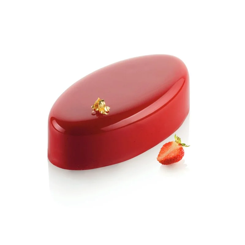 Silikomart Professional Ellipse 335 Entremet Pastry Mold - 148 mm x 76 mm x h 40 mm - 335 ml Silikomart Professional Ellipse 335 Entremet Pastry Mold - 148 mm x 76 mm x h 40 mm - 335 ml