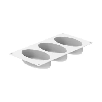 Silikomart Professional Ellipse 335 Entremet Pastry Mold - 148 mm x 76 mm x h 40 mm - 335 ml