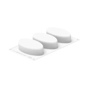 Silikomart Professional Ellipse 335 Entremet Pastry Mold - 148 mm x 76 mm x h 40 mm - 335 ml