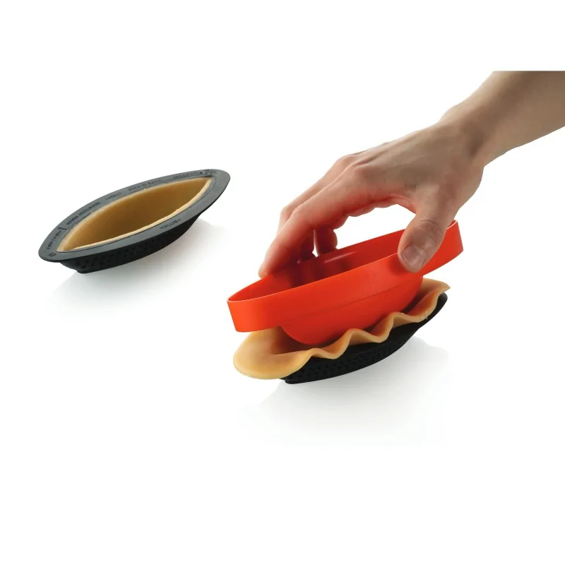 Silikomart Professional Kit 3D Tarte Ring Cabossa - 120 mm x 40 mm x h 20 mm - 39 ml Silikomart Professional Kit 3D Tarte Ring Cabossa - 120 mm x 40 mm x h 20 mm - 39 ml