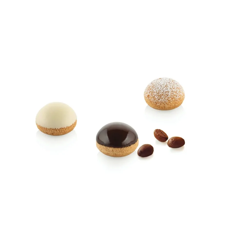 Silikomart Professional Bignè Perfetto 14 Cream Puff Pastry Choux Mold - ø 35 mm x h 20 mm - 14 ml Silikomart Professional Bignè Perfetto 14 Cream Puff Pastry Choux Mold - ø 35 mm x h 20 mm - 14 ml