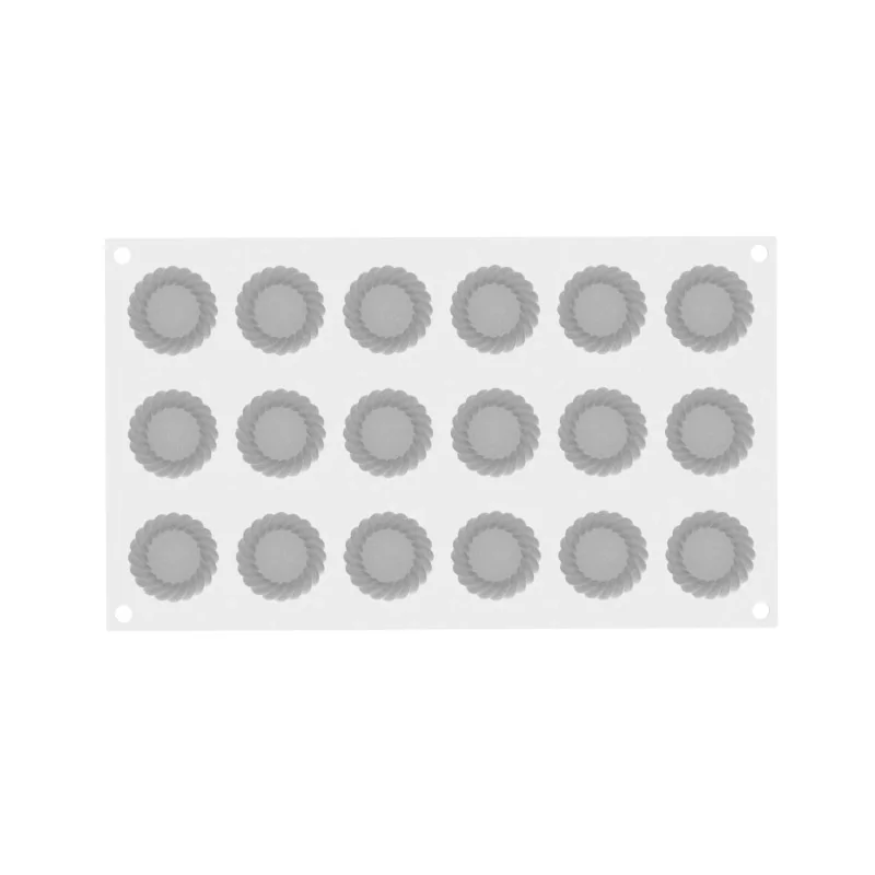 Silikomart Professional Torta XS 14 Mini Tea Cakes Pastry Mold - ø 40 mm x h 15 mm - 14 ml Silikomart Professional Torta XS 14 Mini Tea Cakes Pastry Mold - ø 40 mm x h 15 mm - 14 ml