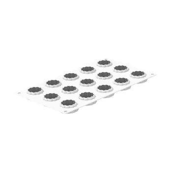 Silikomart Professional Crostata XS 20 Mini Tea Cakes Pastry Mold - ø 44 mm x h 17 mm - 20 ml