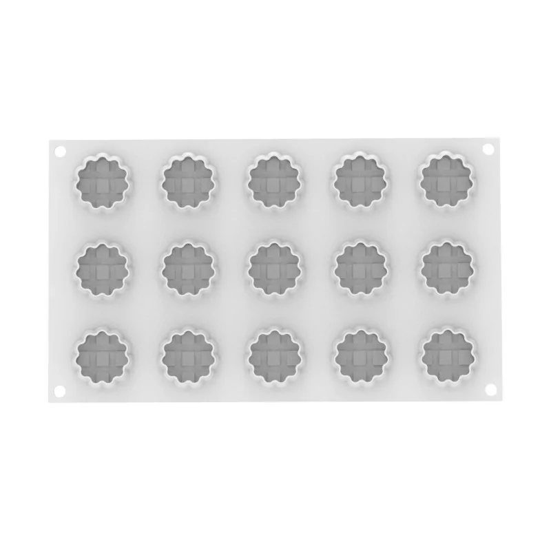 Silikomart Professional Crostata XS 20 Mini Tea Cakes Pastry Mold - ø 44 mm x h 17 mm - 20 ml