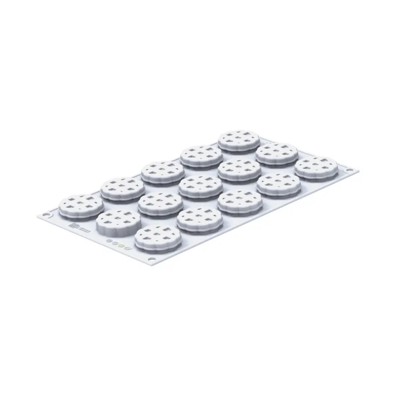 Silikomart Professional Crostata XS 20 Mini Tea Cakes Pastry Mold - ø 44 mm x h 17 mm - 20 ml