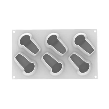 Silikomart Professional Babà 145 Pastry Mold - 90 mm x 62 mm x h 55 mm - 145 ml