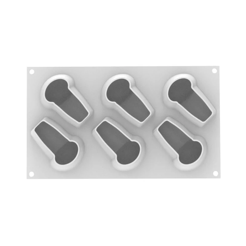 Silikomart Professional Babà 145 Pastry Mold - 90 mm x 62 mm x h 55 mm - 145 ml