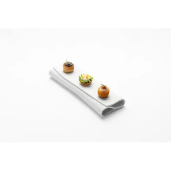 Handcrafted Fine Porcelain Napkin Plate 26 x 10 x 3 cm - Set of 6