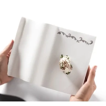 Handcrafted Fine Porcelain Book Plate 24 x 18 cm - Set of 6