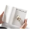 Handcrafted Fine Porcelain Book Plate 24 x 18 cm - Set of 6