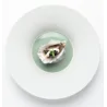 Handcrafted Fine Porcelain Gourmet Bowl Seafoam 28 cm - Height 4.5 cm - Set of 4