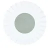 Handcrafted Fine Porcelain Flat Plate With Internal Ray 30 cm - Int. 12.5 cm - Set of 4