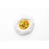 Handcrafted Fine Porcelain Gourmet Plate Origami 20 x 19 x 6 cm - Set of 4
