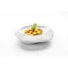 Handcrafted Fine Porcelain Gourmet Plate Origami 17.5 x 16 x 6.5 cm - Set of 4