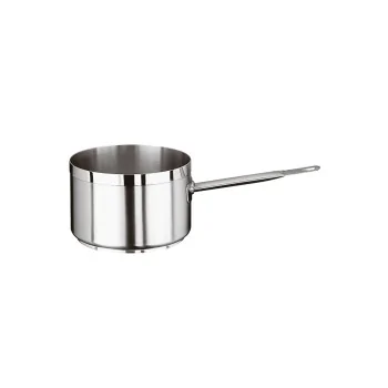 Paderno Grand Gourmet Stainless Steel Sauce Pan - 4 1/4 qts - D: 7 7/8" H: 5 1/8"
