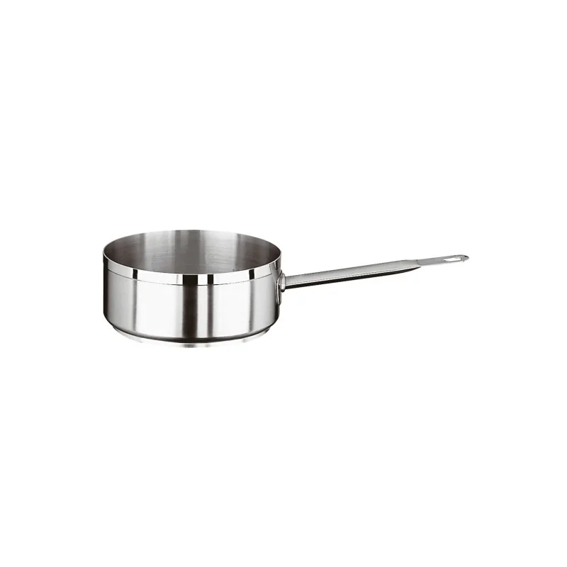Paderno Grand Gourmet Stainless Steel Saute Pan - 15 qts - D: 14 1/8" H: 5 1/2"